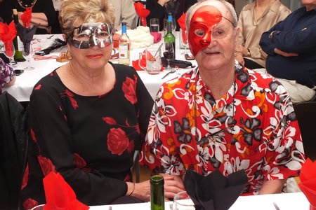 Brain King wat sy 78ste verjaardag tydens die Lentedans gevier het, saam met sy eggenote, Marietha 